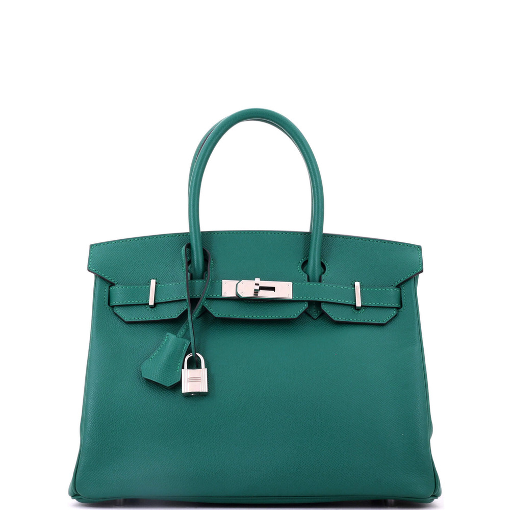 Hermes Birkin 30 Green Epsom with Palladium Hardware